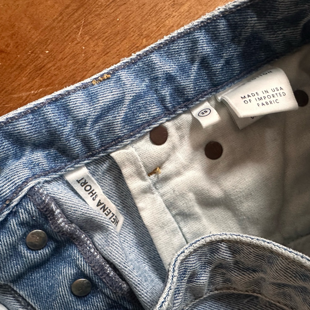 GRLFRND Light Blue Distressed Jean Shorts - Picture 8 of 8
